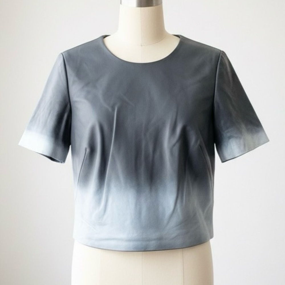 Zac Posen leather crop top